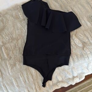 Commando one shoulder ruffle